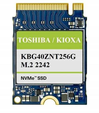 SSD Kioxia Toshiba BG4, 256GB, M.2 2242 NVMe, blu