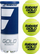 Topa tenisi Babolat Gold Academy, tub me 3 topa, me presion, të verdhë