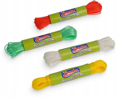 Tel rrobash Spontex LAUNDRY CORD 97024010, për tharje rrobash, i bardhë