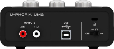 Interface audio Behringer U-Phoria UM2, USB, 2 kanale, i zi