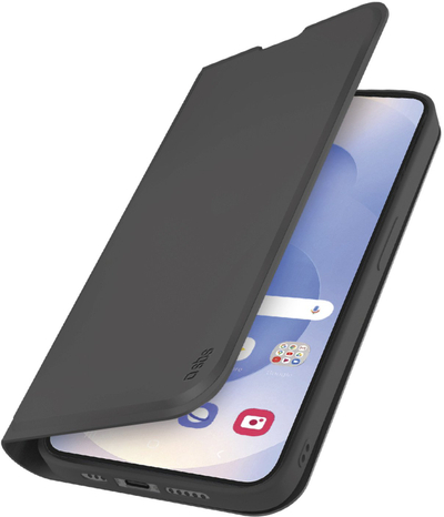 Mbulesë telefoni SBS Flip Case për Samsung Galaxy S25 Edge, me këmbëz, e zezë