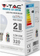 Poç elektrik me telekomandë V-TAC, LED, RGB, E14, 4000K, 3.5W, i bardhë
