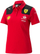 Bluzë polo PUMA Scuderia Ferrari F1 Team 2023, për femra, pambuk 100%, e kuqe