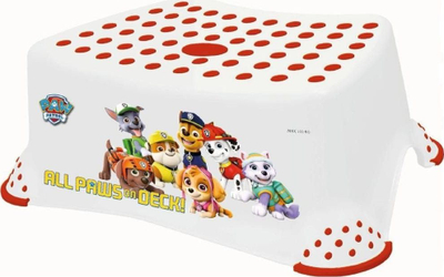 Shkallë për kalamaj Keeeper Tomek Paw Patrol, mban gjer në 100 kg, antirrëshqitëse, e bardhë