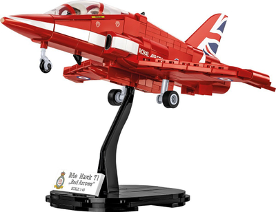 Set blloqesh Cobi BAE Hawk T1 Red Arrows, shkalla 1:48, 389 copa, i kuq