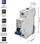 Siguresë automatike Qoltec 52590 C16, 16A, 1 pol, gri e kaltër