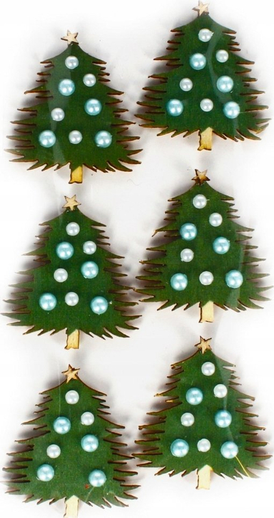 Sticker 3D dekorativ Craft With Fun Christmas Tree, motiv bredhi Krishtlindjesh, shumëngjyrësh