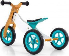 Biçikletë balancu Milly Mally Cool Classic 2 në 1, ulëse e rregullushme, rrota shkumë, mentol