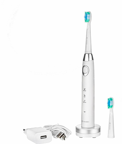 Furçë dhëmbësh elektrike Meriden Sonic Smart White, sonike, 3 mënyra larje, e bardhë