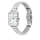 Orë për femra Daniel Wellington Quadro 20x26 Roman Numerals DW00100864. e argjendtë