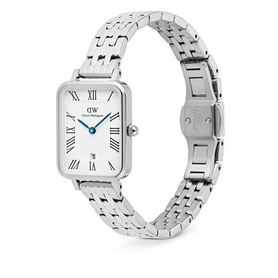 Orë për femra Daniel Wellington Quadro 20x26 Roman Numerals DW00100864. e argjendtë