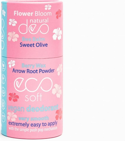 Deodorant natyral Ecosoft Flower Bloom, 50 ml, aromë lulesh