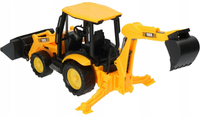 Lodër traktor me eskavator Macyszyn Toys, plastikë, për kalamaj, shumëngjyrësh