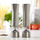 Set mulli për kripë dhe piper Klausberg KH-7610, mekanizëm qeramik, me dritë LED, çelik