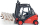 Макет виљушкар Linde Siku 1/50, метален diecast, со 2 палети, црвен