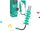 Set ndërtimi The OFFBits Green Crocbit, lodër krokodili, kreativ, jeshil