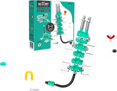 Set ndërtimi The OFFBits Green Crocbit, lodër krokodili, kreativ, jeshil
