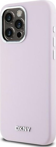 Mbulesë telefoni DKNY Liquid Silicone Small Metal Logo MagSafe, për iPhone 14 Pro Max, silikoni, rozë