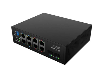 Switch industrial PoE Lanberg ILGE-8P-2S-120, 8x Gigabit RJ45, 2x SFP, i zi