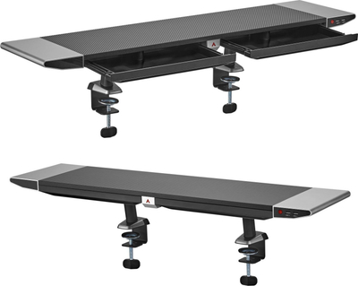 Raft monitori Mozos RISER-RGB, 90cm, me drita RGB, ngjyrë zi/gri