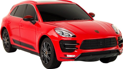 Makina me pult Rastar Porsche Macan Turbo 1:24, R/C, e kuqe