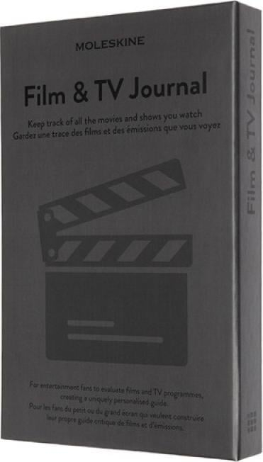 Fletore Moleskine Passion Journal Movies &amp; TV, 13x21cm, 400 faqe, gri