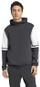 Bluzë me kapuç Adidas Squadra 25, fleece, sportive, e zezë