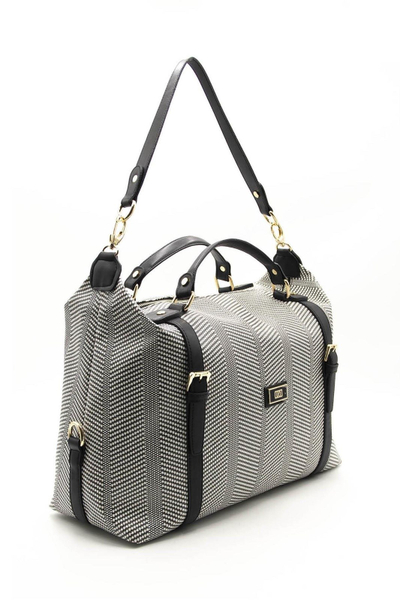 Çantë udhëtimi Silver&Polo, e zezë/bardhë