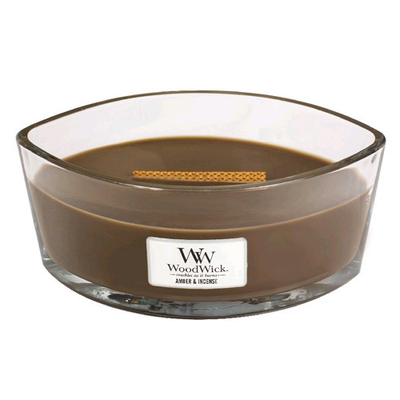 Qiri aromatik WoodWick Amber & Incense, 453.6 g