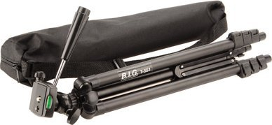 Tripod për kamera B.I.G. T-551, lartësi 41-124cm, alumin, i zi