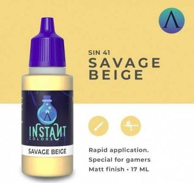 Ngjyrë akrilike Instant Colors Savage Beige, matte, 17ml, bezhë