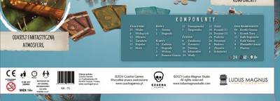 Lojë tavoline Ludus Magnus Studio Haunted Lands, strategjike Euro game, 2 4 lojtarë, shumëngjyrëshe