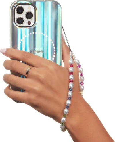 Varëse dore telefoni Case-Mate Jelly Bean Pearl, me rruaza, shumëngjyrëshe