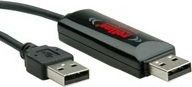 Kabllo USB Roline USB A në USB A, 1.2m, USB 2.0, e zezë