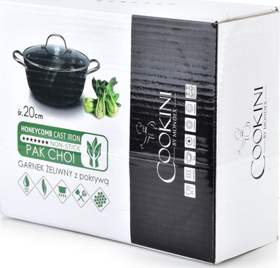 Tenxhere me kapak Lumarko Cookini Pak Choi, 1.9L, 20cm, e zezë