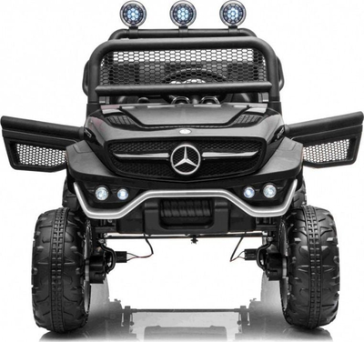 Makinë elektrike për fëmijë Mercedes Benz Unimog, 4x4, me telekomandë, e zezë