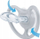 Biberon qetësues NUK Space Disney Mickey, silikon, 6-18m, rozë, 2 copë