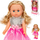 Kukull interaktive Walking Doll Julka, ecëse dhe folëse, 44cm, rozë