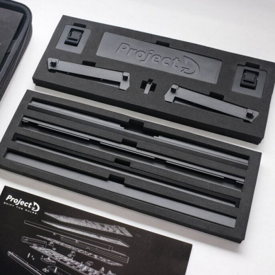 Tastierë mekanike Ducky Project D Outlaw65 Barebone, 65%, hot swappable, e zezë