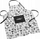 Fartuk kuzhine Douceur d'intérieur Cotton Kitchen Apron With Pocket Uni Pattern, pambuk 100, me xhep përpara, gri