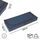 Kuti organizuese nën shtrat BLUE UNDERBED CASE, me zinxhir, prej cope jo të endur, blu