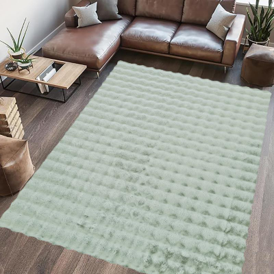 Tapet PAOPAO Fur Rug, 200x300 cm, antirrëshqitës, gri