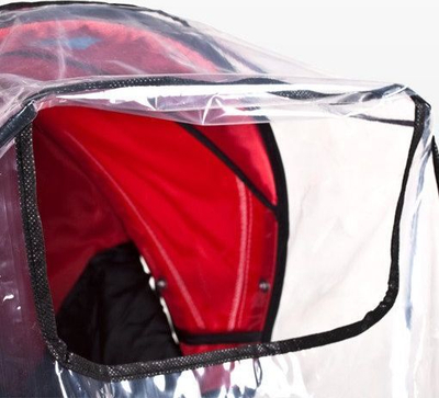 Mbulesë karroce për fëmijë Caretero, e zezë / transparente