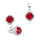 Сет додатоци Brilio Silver SET230WR, привезок + обетки