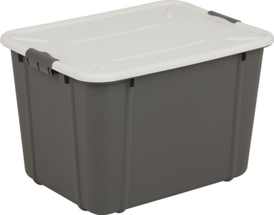 Kuti plastike Velur, 30L, me kapak, transparente