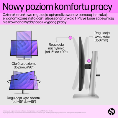 Monitor HP E27q G5, 27", 2560 x 1440, Quad HD, 75 Hz, i zi