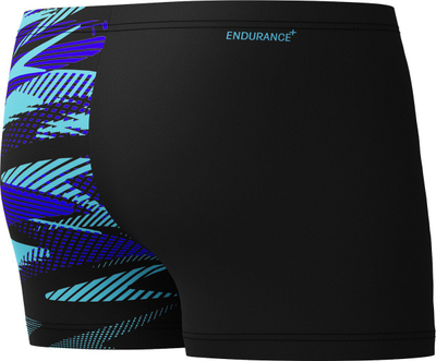 Rroba banje Speedo HyperBoom V Cut Aquashort për burra, Endurance+, të zeza me blu