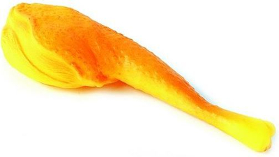 Lodër për qen Dingo Chicken Drumstick, vinil, 18.5cm, e verdhë