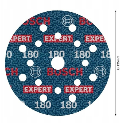 Disqe lëmimi Bosch Expert O780, 125mm, granulim 180, set 6 copë