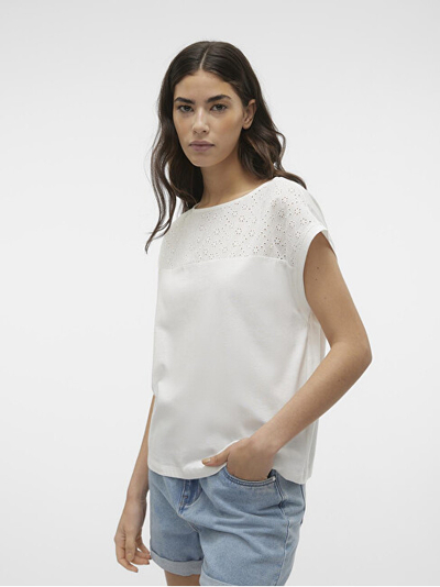 Maicë për femra Vero Moda mVM2378, e bardhë